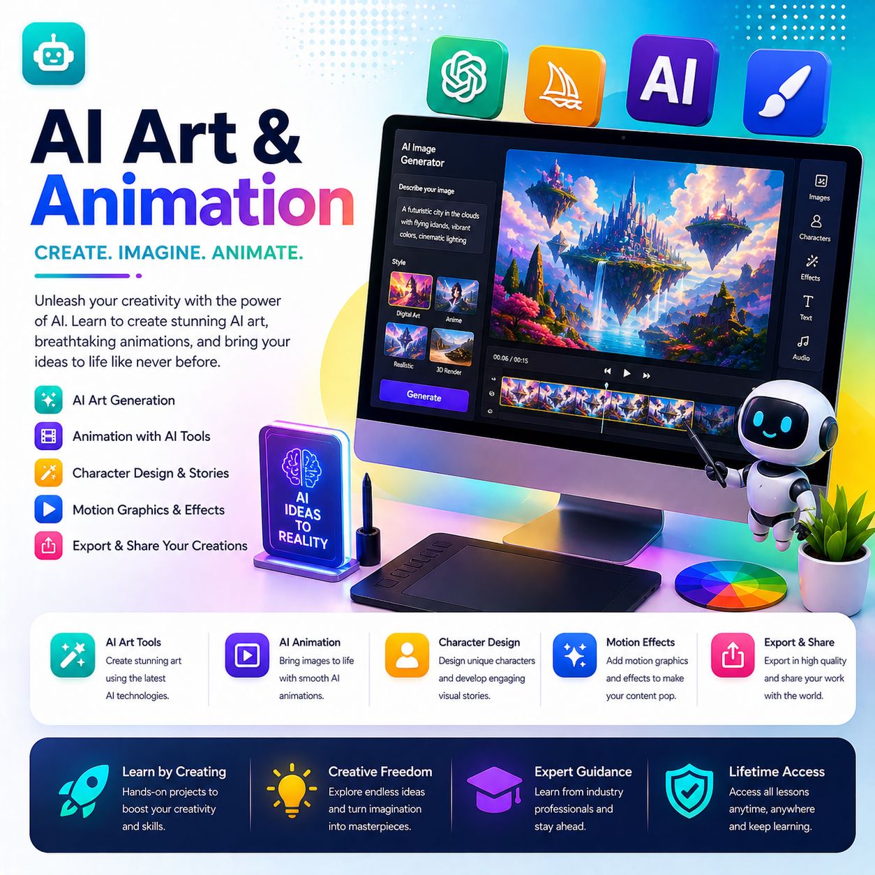 AI Art & Animation course image